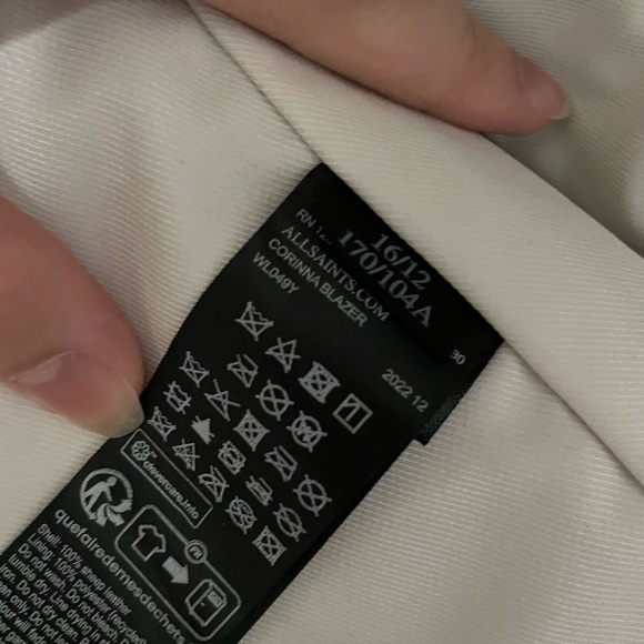 Allsaints Leather Blazer - Picture 5 of 10